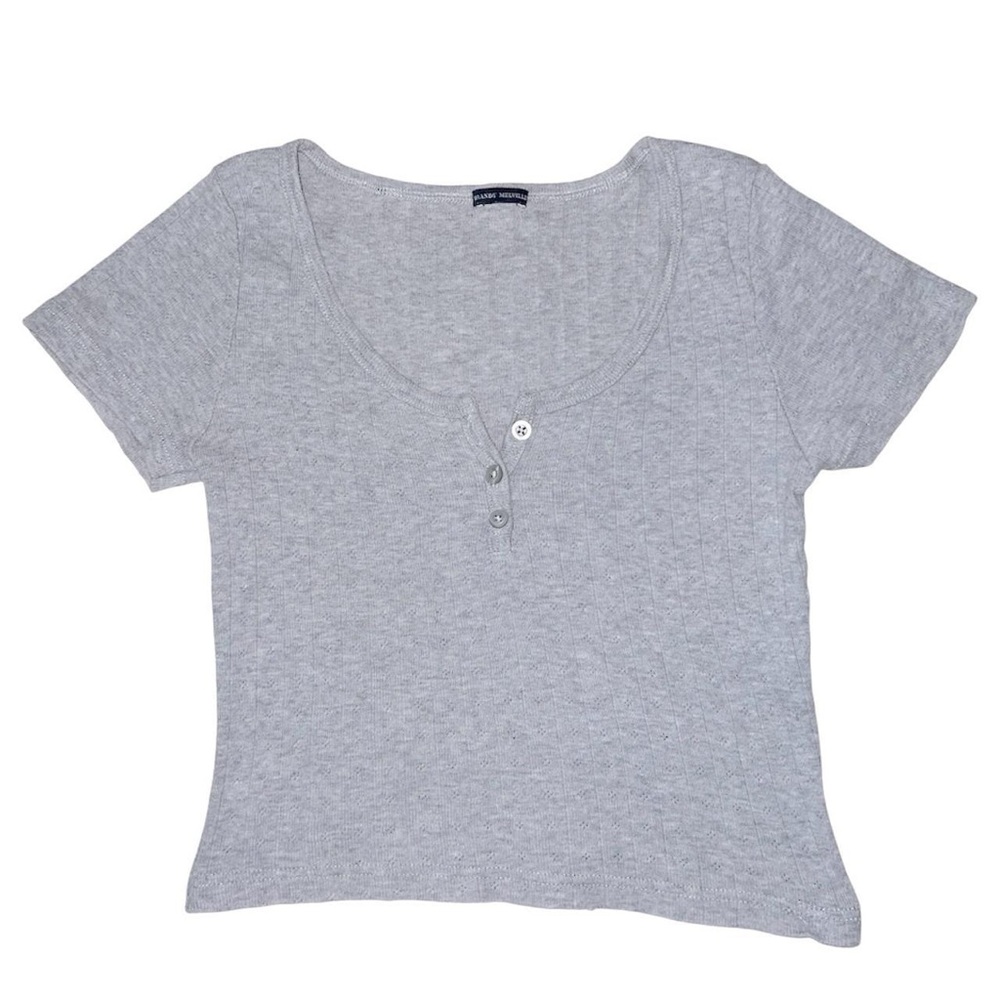 Brandy Melville gray cropped top.